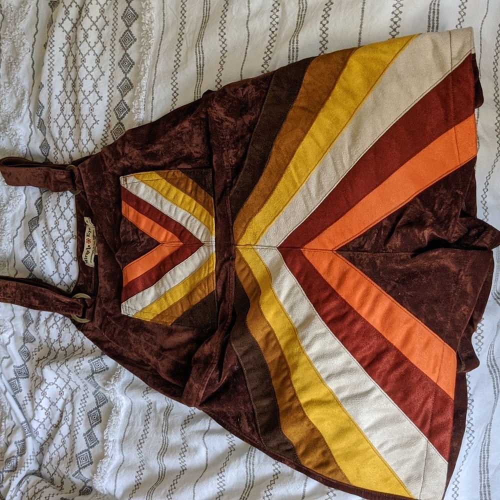Miracle Eye Sunrise Faux Suede Jumper